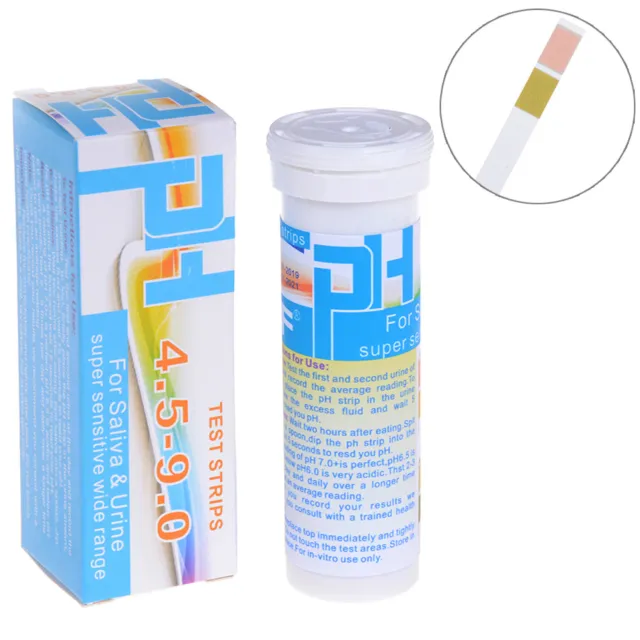 150 Strips bottled ph test paper range ph 4.5-9.0 for urine & saliva indicat_xi