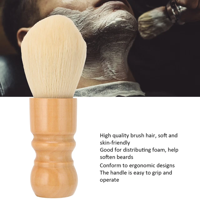 Men Beard Shaving Brush Nylon Hair Barber Facial Foaming Cleaning Trimming EOB
