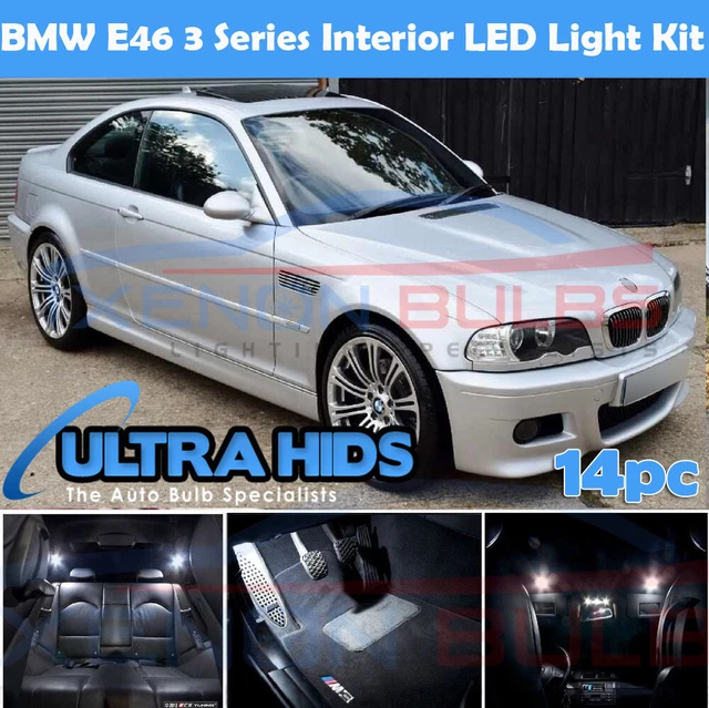 LED Interior Light Bulb Set For BMW 3 Series E46 Sedan/Coupe – 9 Premium White Error-Free Bulbs