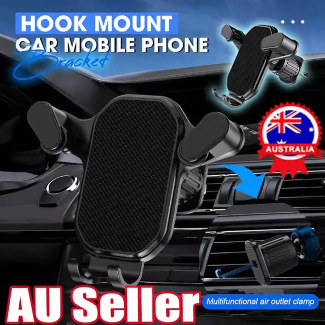 Universal Hook Car Holder Mount Stand Bracket Air Vent Mobile Phone Clip Cradle~