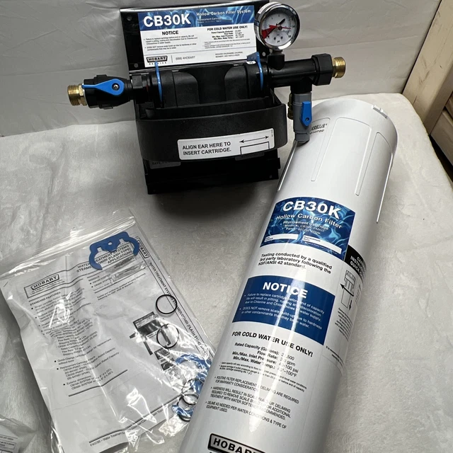 New Open Box Hobart CB30K Hollow Carbon Filter System with New Cartridge