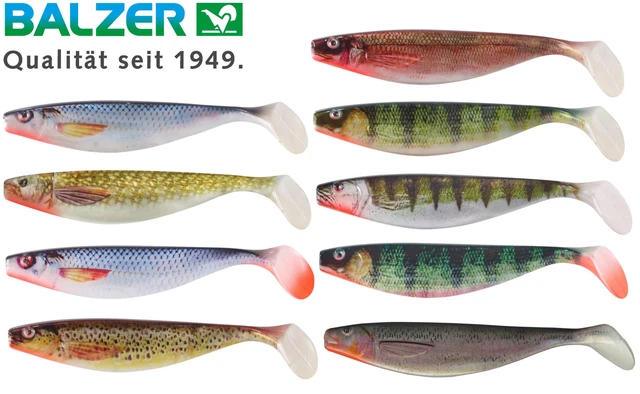 Balzer Shirasu Photo Print Shad 3D - Gummifisch für Hecht, Gummiköder, Softbaits