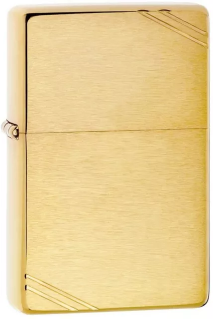Zippo 1936 Vintage Laiton avec ou Sans Pochette Cadeau + Gravure Souhaitée