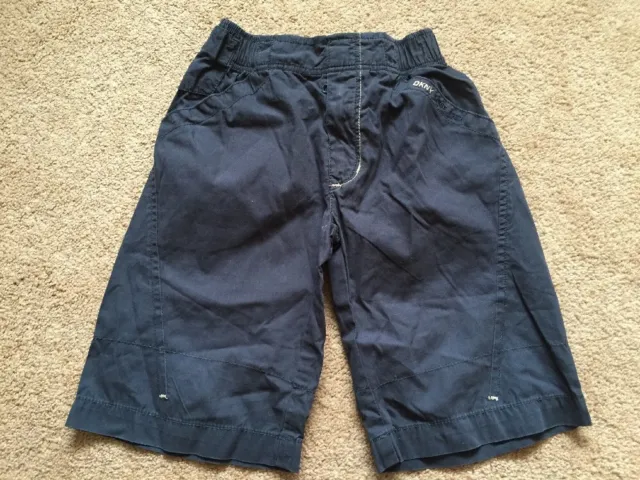 Boys DKNY Shorts Navy Blue Size 2 Good Condition