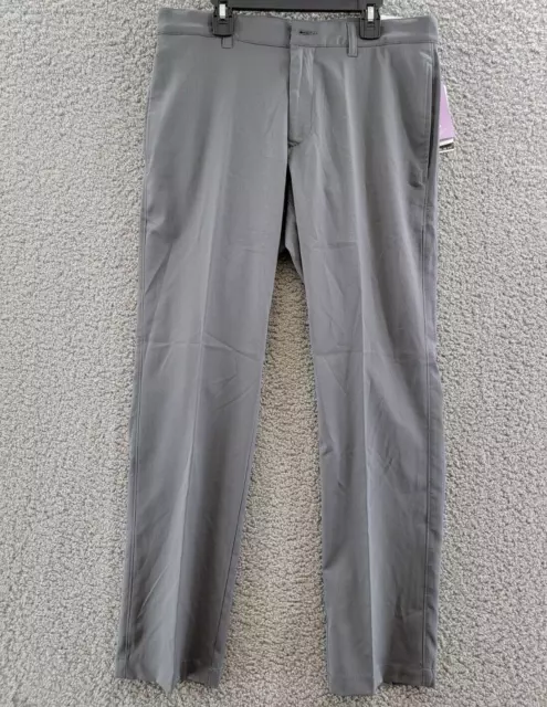 PERRY ELLIS PORTFOLIO Slim-Fit Solid Stretch Pants Men's 31x30 Magnet ...