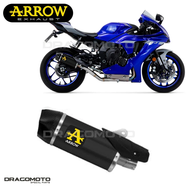 SCARICO YAMAHA YZF 1000 R1 2017 2018 ARROW ALU Nero CC INDY RACE EUR ...