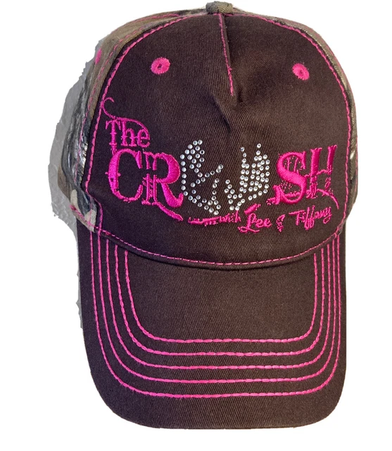 The Crush  Baseball Cap Hat ￼With Lee & Tiffany Realtree Camo Rhinestone Studded