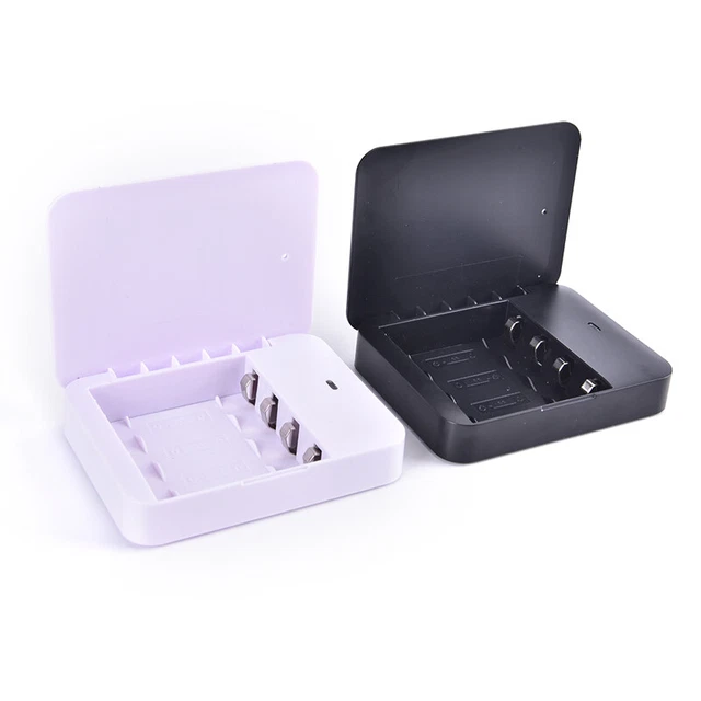 4 Slots AA Batteries External USB Rechargeable AA Lithium Battery Charger Box LI