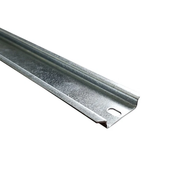 Guida DIN Altech 251120/1M In Acciaio Traforato Zincato, Lunghezza 1 Metro. Confezione Da 2 Pezzi.