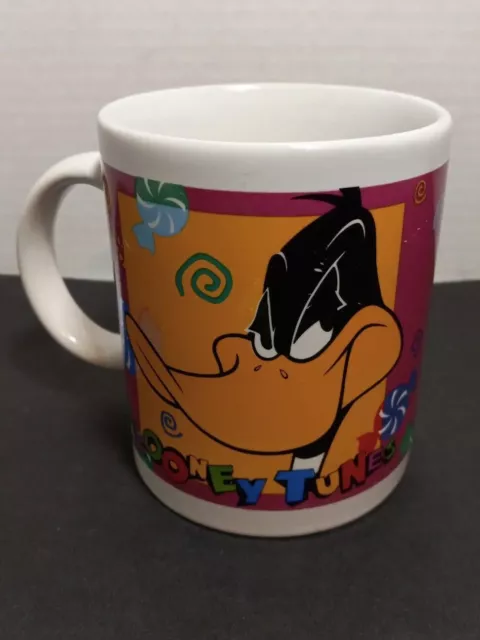 Vintage Daffy Duck Looney Tunes Coffee Cup Mug Warner Bros 1996