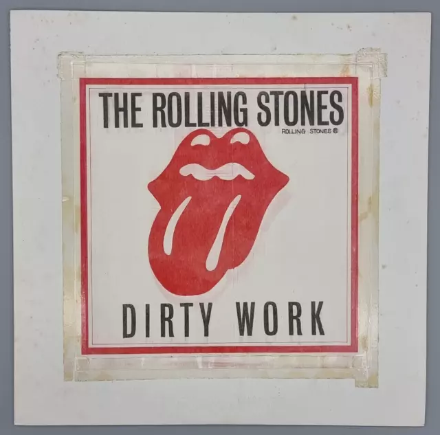 Rare The Rolling Stones Dirty Work Japan WL Promo