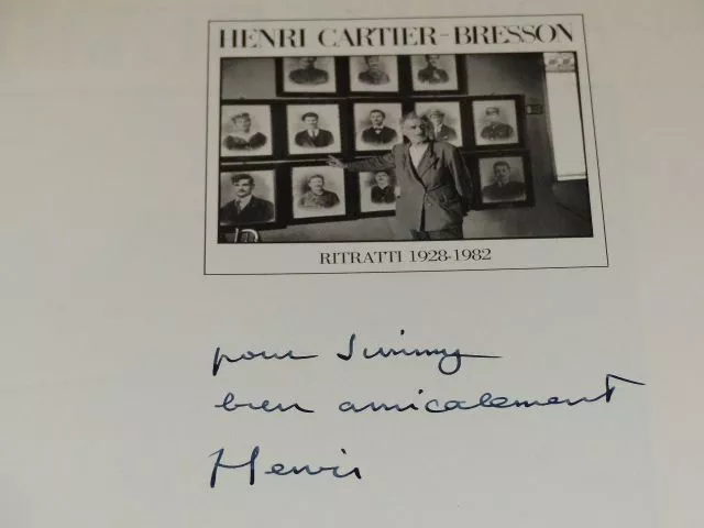 [PHOTOGRAPHIE] JAMES A. FOX (Ag. MAGNUM) RITRATTI Signé par CARTIER BRESSON 1983