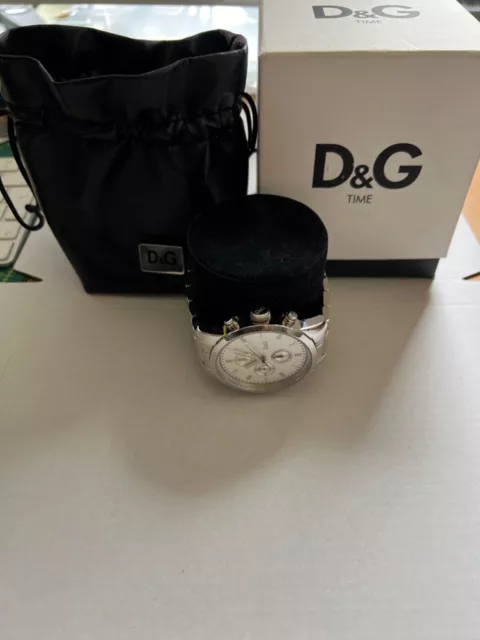 Gents D&G Dolce and Gabbana Time Chronograph 50m water resistant Watch.