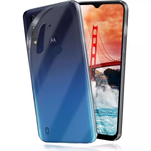 Hülle für Motorola Moto G8 Power Lite Schutzhülle Silikon Case Cover Transparent