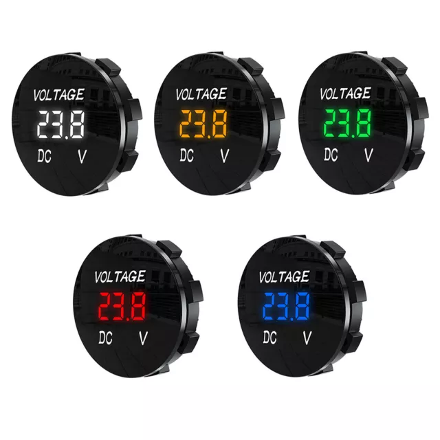 fr DC 5V-48V LED Digital Voltmeters Voltage Gauge Meter for Car/Motorcycle/Truck