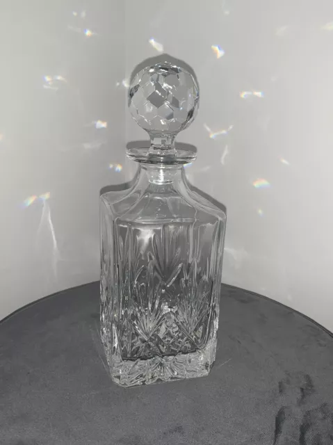 Crystal Glass Decanter Whiskey Brandy Liqueur Wine Decanter Square Carafe