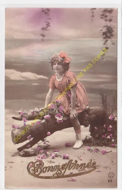 CPA Old Postcard - Child - Child - Kinder - Niño Tinted 1921 Editon Ll 38