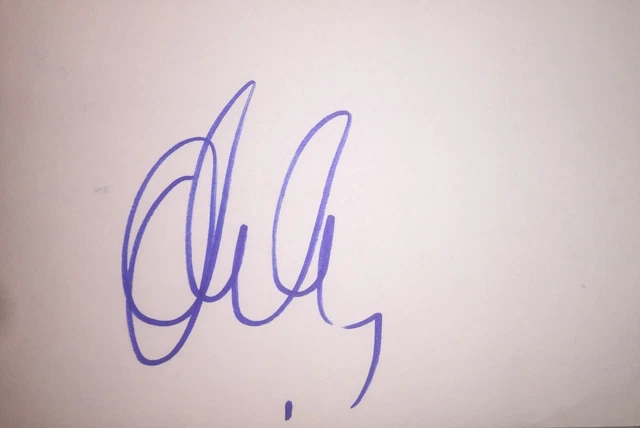 Ola Jordan Signed 6X4 White Card Tv Strictly Come Dancing Dancing With The Stars
