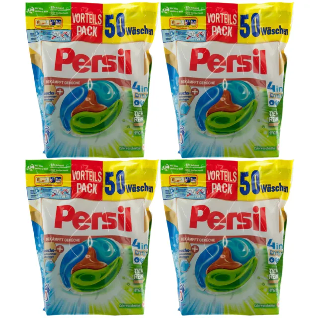 Persil Disques Color Combat Odors 4 x 50 Wl Color Laundry Agent 20°-60° 4in1