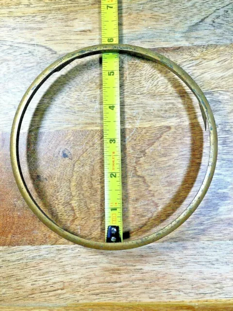 5.65 Inch Or 143.7mm Diameter Brass Clock Dial Pan Trim Ring  (K9532)