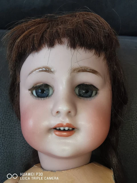 Ancienne Poupée Jumeau – Tête En Porcelaine Et Corps En Bois – Bébé Jumeau