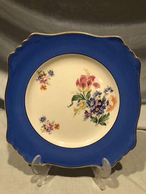 Vintage Royal Winton Grimwades England 8.75" Square Plate