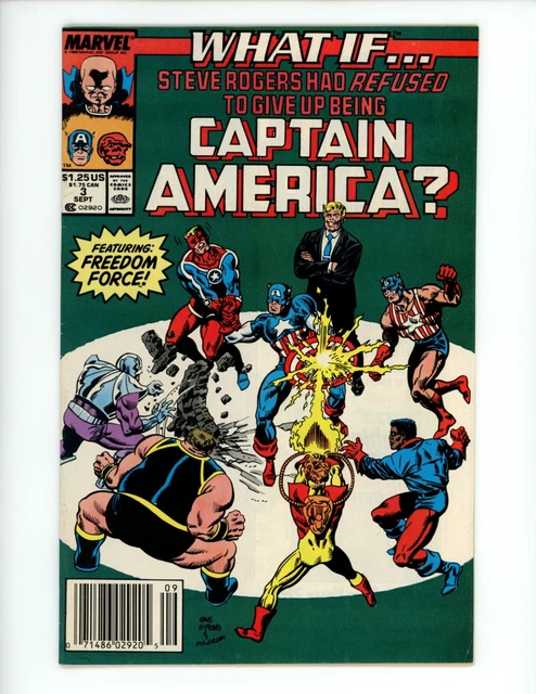 What If #3 Comic Book 1989 FN/VF Newsstand Dave Simons Marvel Captain America