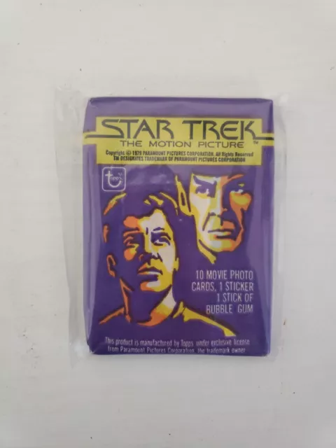 1979 Topps Star Trek The Motion Picture Trading Cards Wax Pack