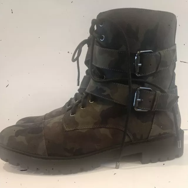 Military Style Boots For Men With Buckles & Laces 9.5 size From Jessica Simpson