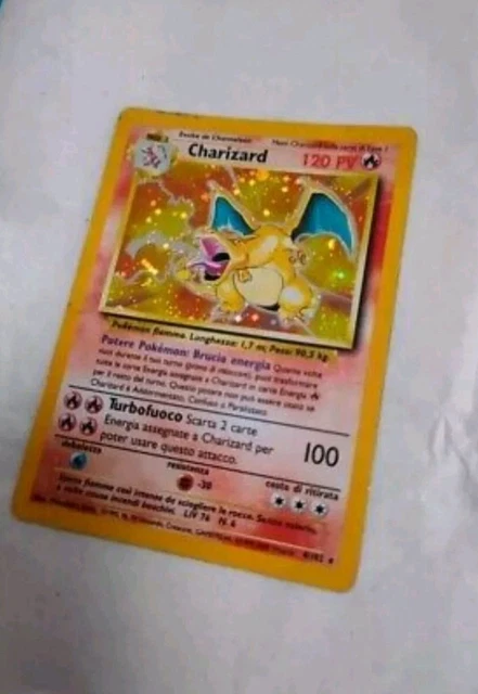 CARTA POKEMON CHARIZARD 🔥 4/102 Set Base Edizione ITA Rara Holo EUR 124 ...