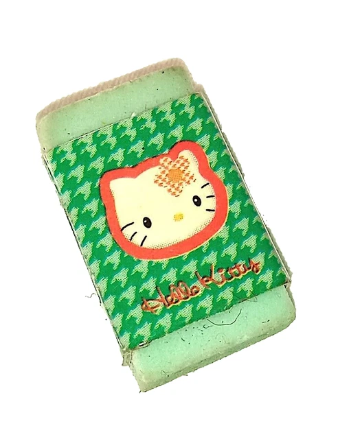 HELLO KITTY ko Sanrio China micro green eraser rubber radiergummi gomma gommina