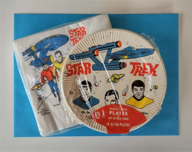 Star Trek 1976, Plates & Napkins, Sealed, TV memorabilia