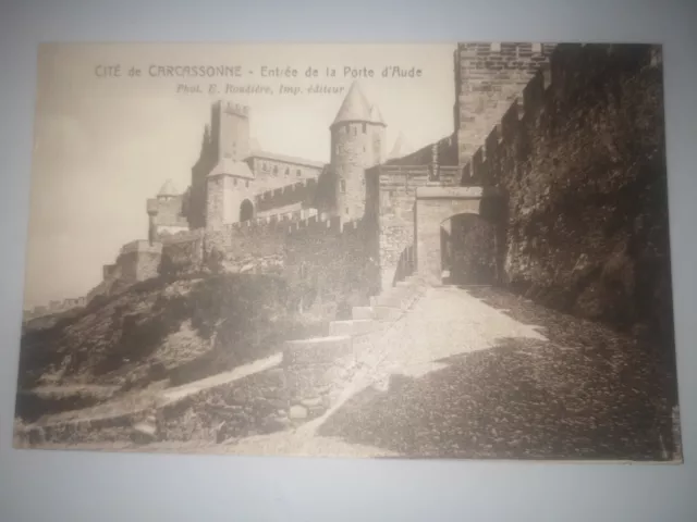 CPA - 11 - CITE de CARCASSONNE - Entrée de la Porte d'Aude