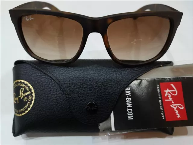 Ray-Ban Italy Rb4165 Justin Light Havana/Grad Brown Rubber 710/13 54[]16 145 *3N