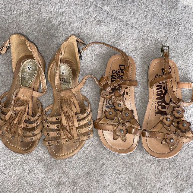 Girls Sandal Shoe Bundle Size 7 TU & Matalan x 2 Pair