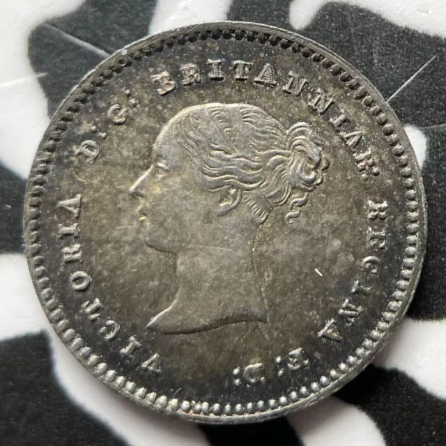 1852 Great Britain Maundy 2 Pence Lot#JM6906 Silver! High Grade! Beautiful!