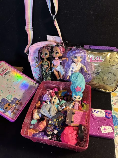 Over  Lol Surprise! Omg Dolls And Accessories— Large Lot Tweens Miniverse Purse