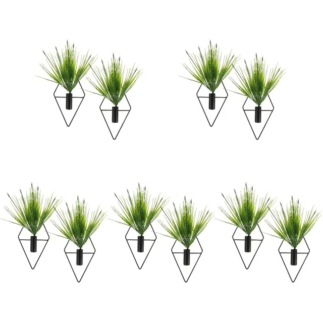 Nuptio Vasi di Fiori da Parete Interno: Trasparente Vetro Vaso Terrario Piante per Casa Ufficio Soggiorno - Moderno Cristallo Piante Sospesi Vasi per Giardino Decor Set da 4