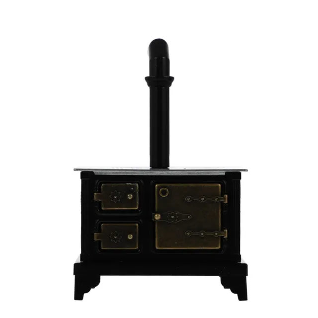 Accesorios de cocina en miniatura hierro fundido chimenea muebles para casa de muñecas 15,5x10 cm