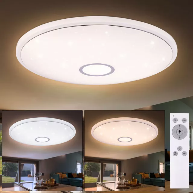 LED Decken Lampe Wohn Zimmer Sternen Himmel Effekt Leuchte Dimmer FERNBEDIENUNG