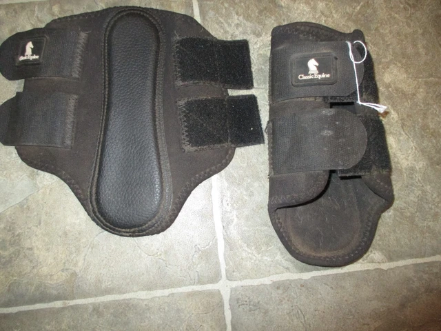 Classic Equine Air Wave Classic Horse Equine Splint Protective Boots Black