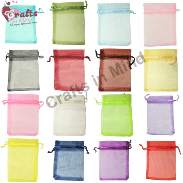 LUXURY Organza Gift Bags Jewellery Pouches for Wedding, Xmas, Party Candy Favour