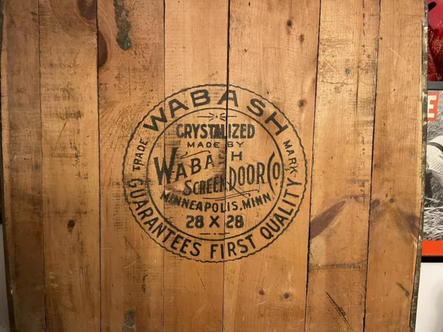 RARE Antique WABASH Stove Board, SCREEN DOOR CO. Minneapolis. 36