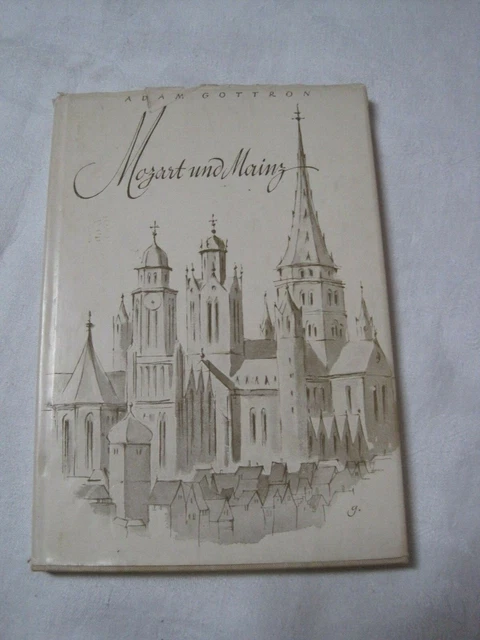 altes Buch "Mozart und Mainz" von 1951 von Adam Gottron