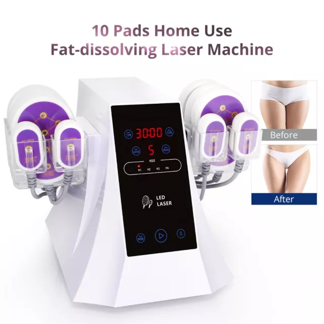 10 Pads 5MW 635NM 650NM Led Light LIPO Belly Arms Legs Beauty Red Light Salon