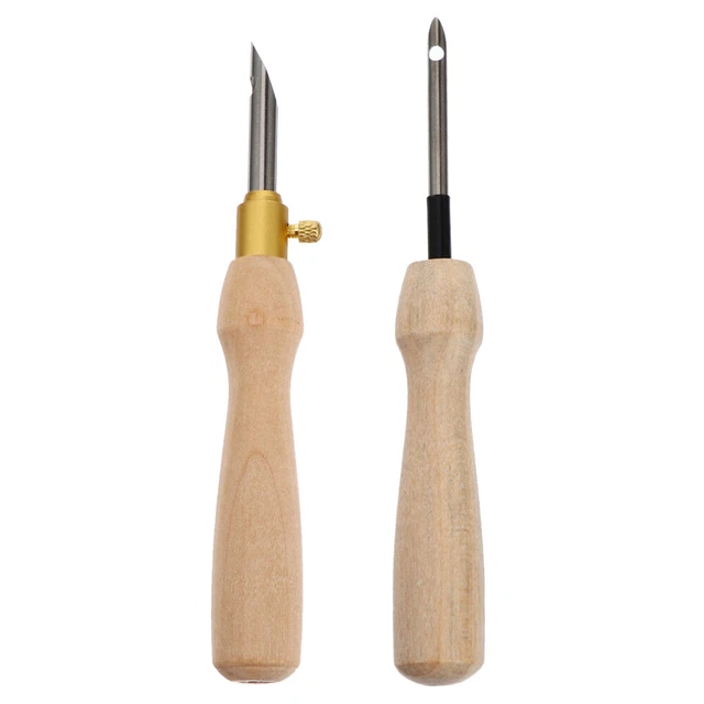2 Pcs Sticks Tich Mit Holzgriff Stickstifte Mit Holzgriff Crewel-Nadel Werkzeug