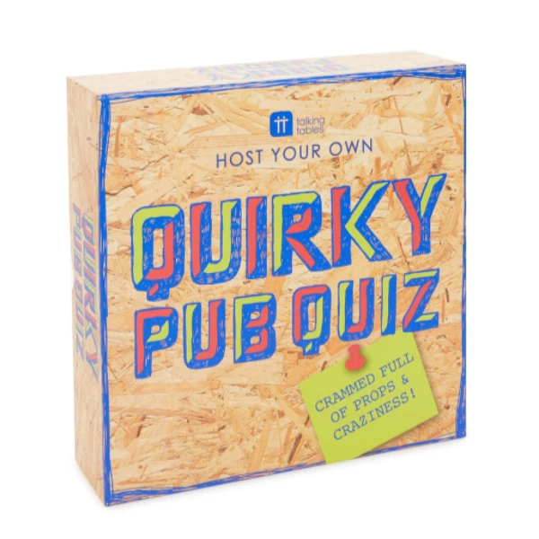 Talking Tables Pub Quiz Gioco Carte & Score Board Poster