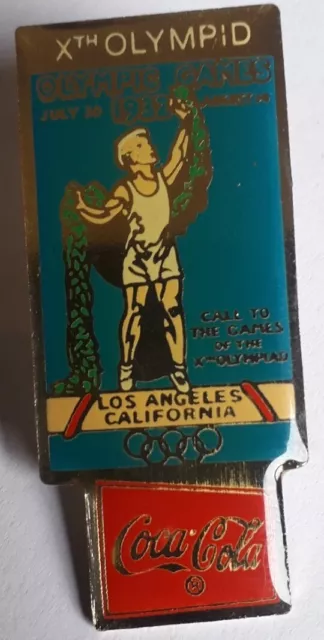 Pins Jeux Olympiques Los Angeles 1932 / Coca Cola (Ht. : 4,2 cm)