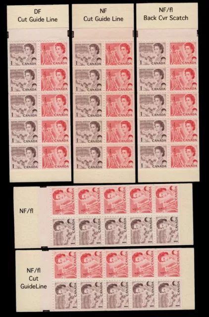 CANADA 1967 CENTENNIAL BKLT #56 *** UNIQUE Set 5 UV+VARs CGL  $75.00**