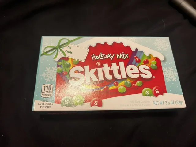 Skittles Original Christmas Holiday Mix Candy 3.5 Oz Box hard to find.